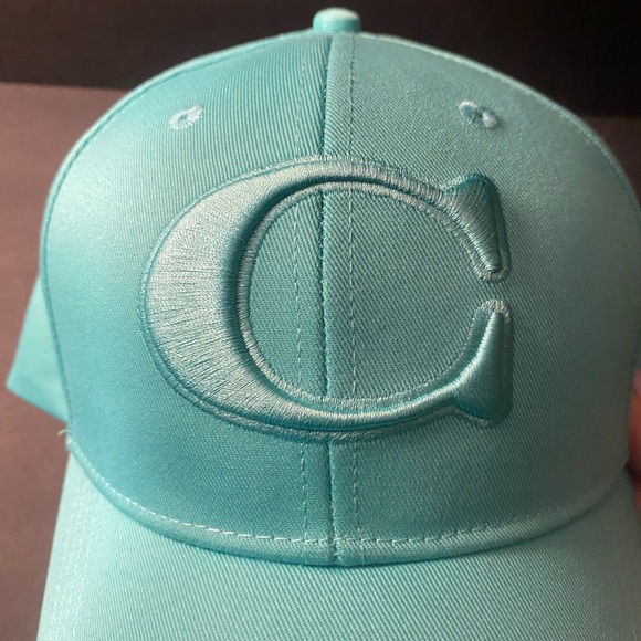 NWT Coach Turquoise Baseball Cap with Logo Embroidery - Picture 7 of 7